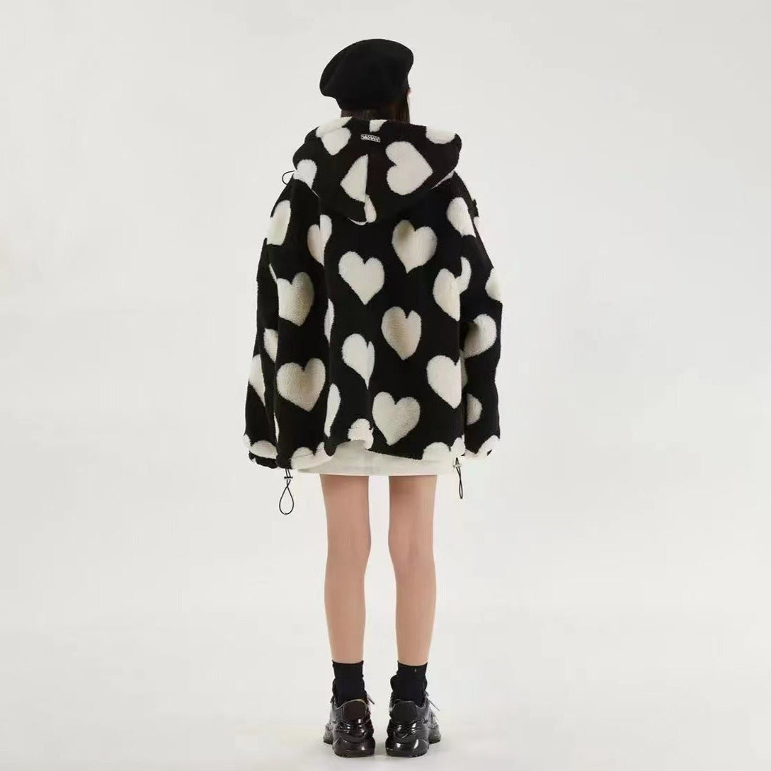 LOVE Heart Wool Coat