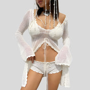 Mesh Festival Shirt & Shorts Set