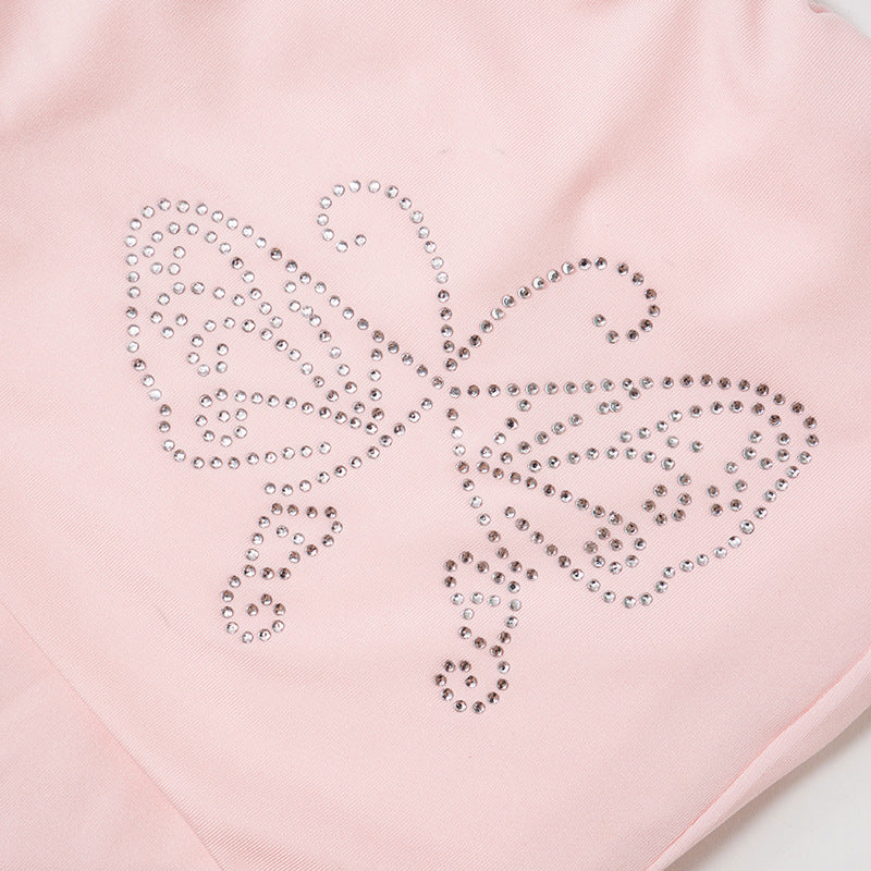 Pink Butterfly Stone Flares