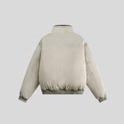 WO White Fur-Lined Coat