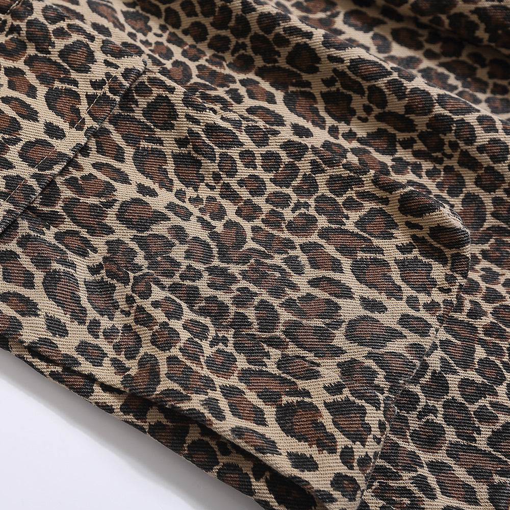 Leopard Shirt & Shorts Set