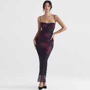 YANA Black Floral Dress