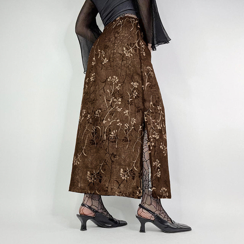 LOSI Brown Maxi Skirt