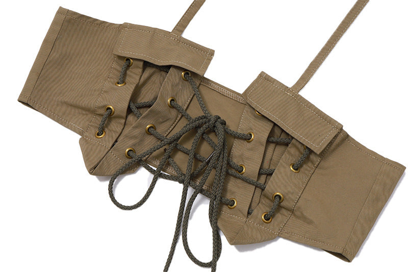 WO Rustic Tie Front Top