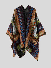 YOM Colorful Crochet Poncho