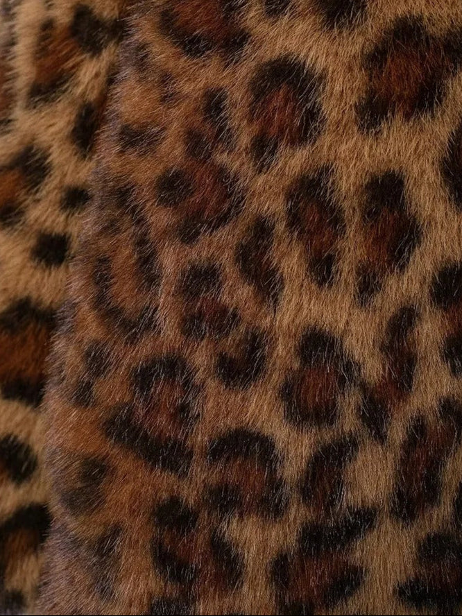 MOM Leopard Fur Coat