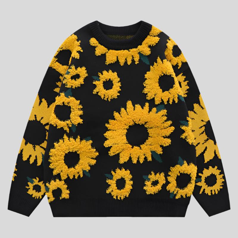 Sunflower Black-White Knit