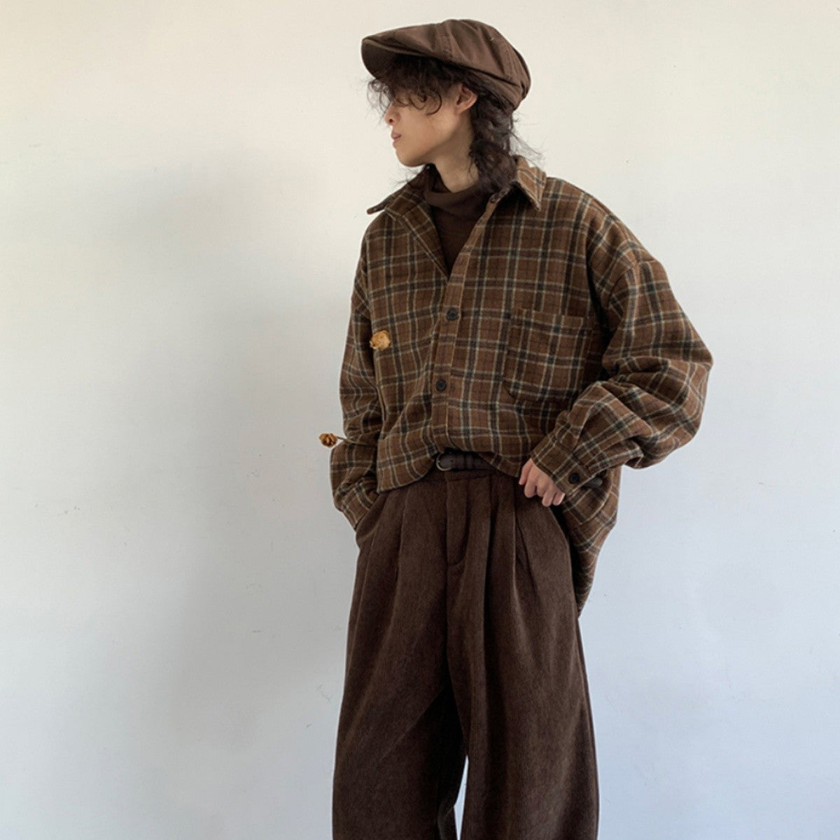 Vintage Plaid Long Shirt