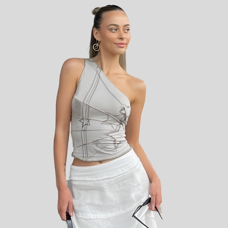 One-Sleeve Stars Tank
