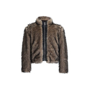 CO CC Brown Fur Coat