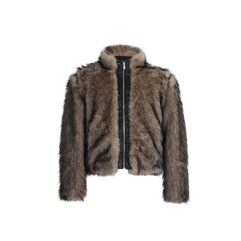CO CC Brown Fur Coat