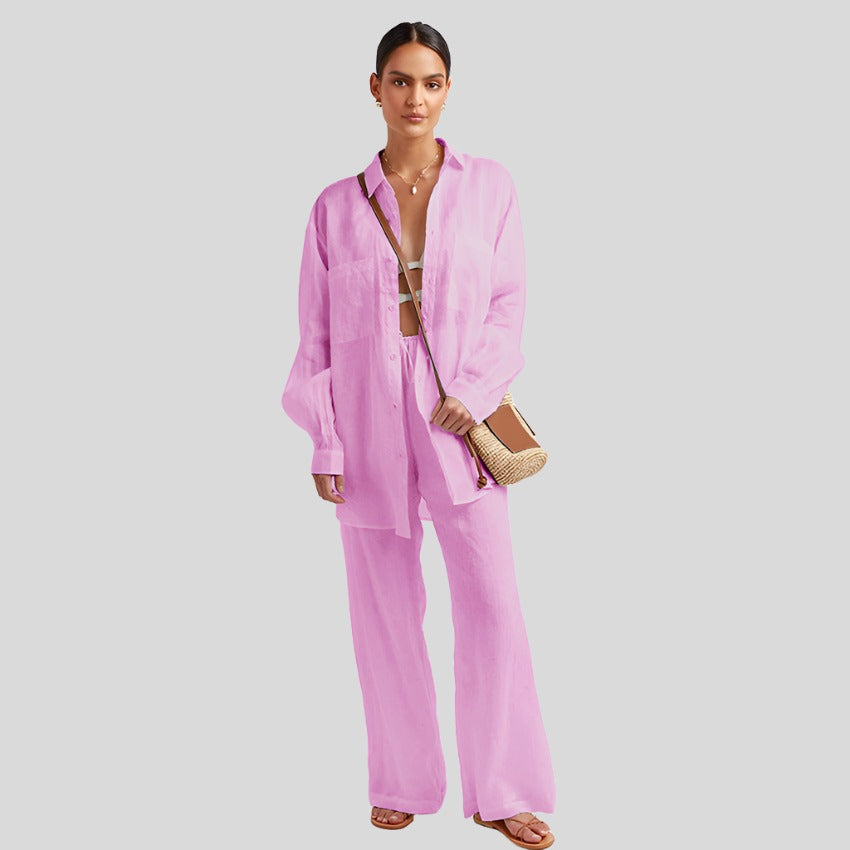 Classic Shirt Suit Set