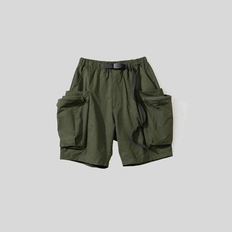 Wide-Pocket Cargo Shorts