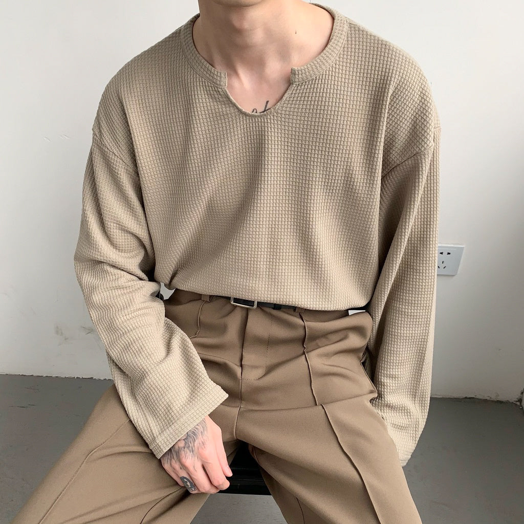 Solid Long-Sleeve Top