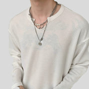 Solid Long-Sleeve Top