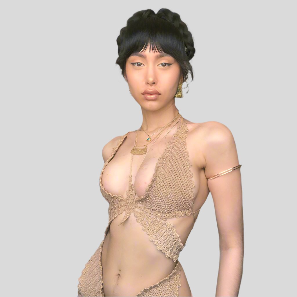 Butterfly Crochet Top