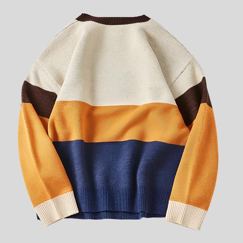 Cat-and-Fish Print Sweater