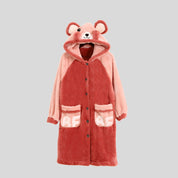 Open Onesie with Animal Embroidery
