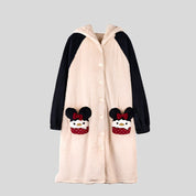 Open Onesie with Animal Embroidery