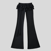 Tie-Flounce Flare Pants