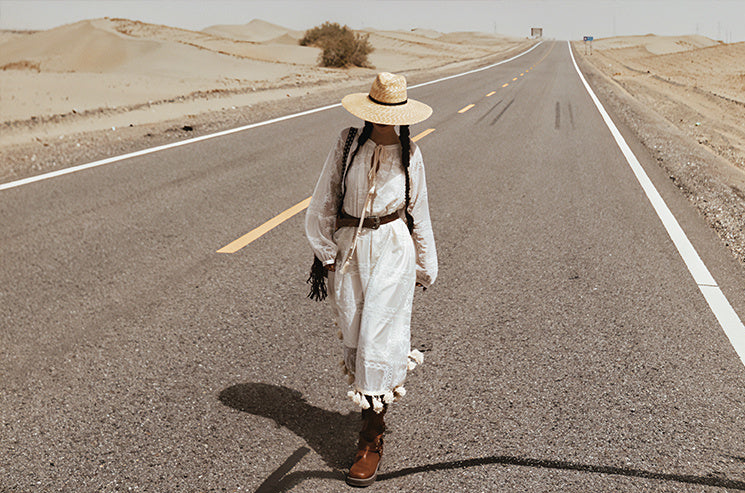 LEV White Rustic Dress