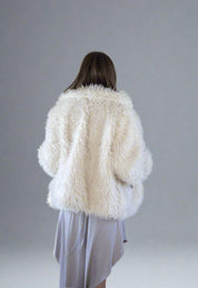 Pearl White Fur Coat