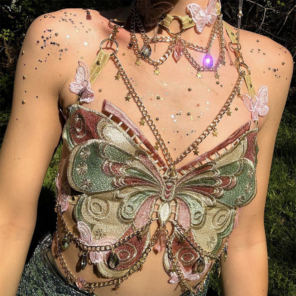 Butterfly Top with Chains