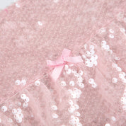 Pink Sequin Mini Skirt