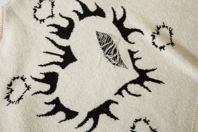 D Vintage Heart Knit