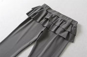 Tie-Flounce Flare Pants