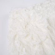 AN Lace-Overlay Flare Pants