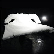 Black & White Long Fur Coat