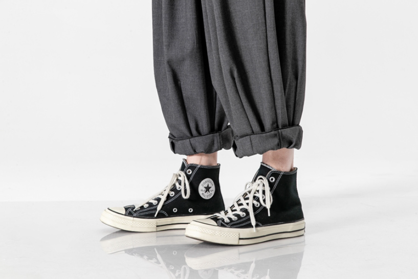 Wide-Leg Elegant Cotton Trousers
