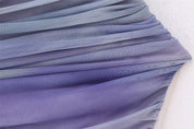 Lilach Purple Strapless Top