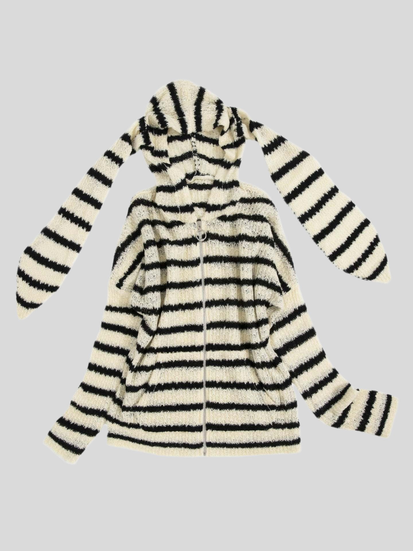 RI Bunny-Ear Stripe Knit