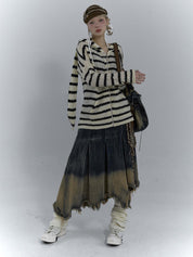 RI Bunny-Ear Stripe Knit