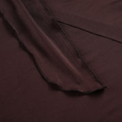 Brown Drape Skirt with Buckle