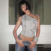 One-Sleeve Stars Tank