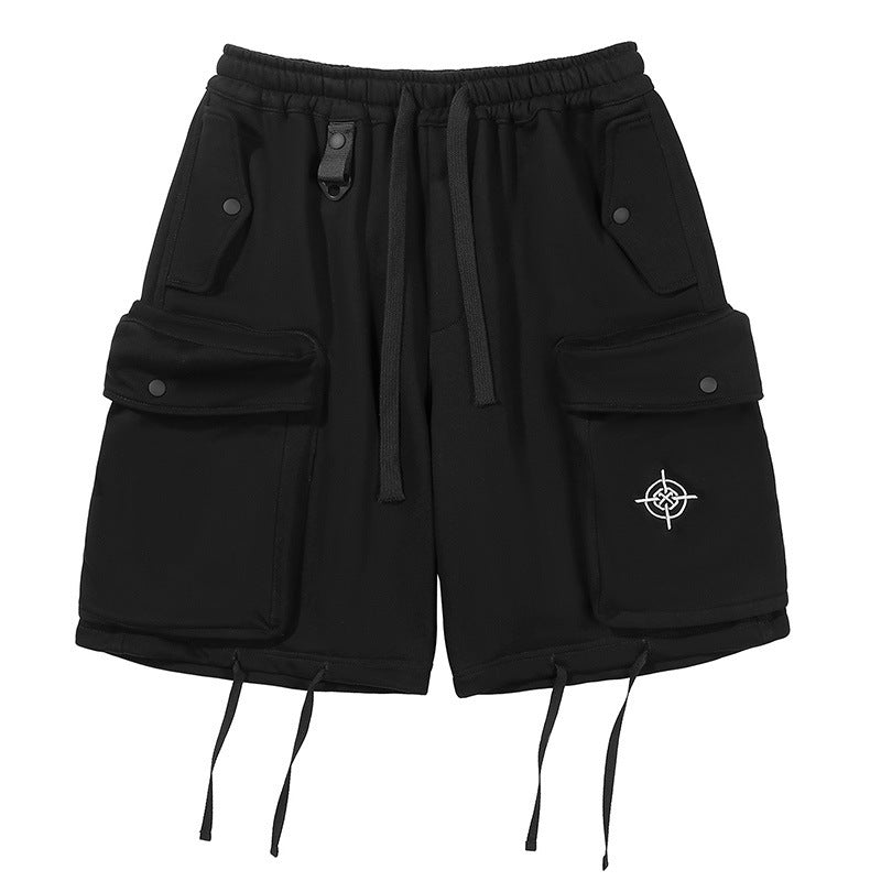 Black Loose Pocket Shorts
