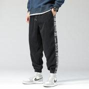 Embroidered Corduroy Pants