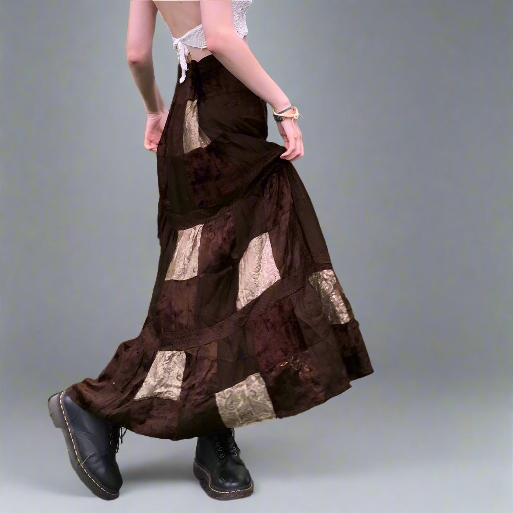 YO Vintage Velvet Skirt