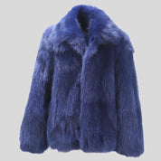 SO Blue Fur Coat
