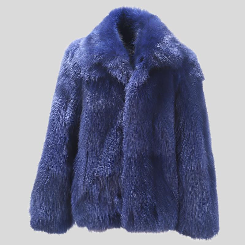 SO Blue Fur Coat