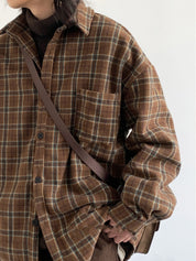 Vintage Plaid Long Shirt