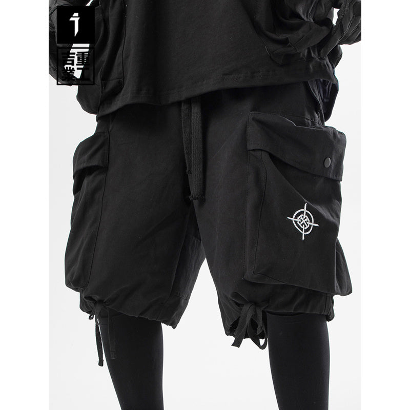 Black Loose Pocket Shorts