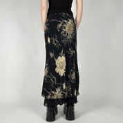 YP Vintage White-Flower Skirt