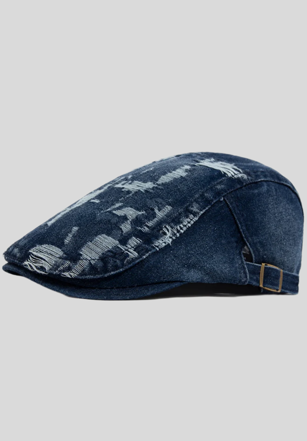 The Rafi Hat – Ripped Denim Beret