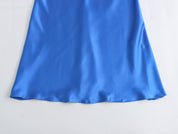 SIS Royal Blue Satin Dress