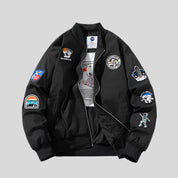 SHON Patch Baseball Jacket