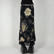 YP Vintage White-Flower Skirt